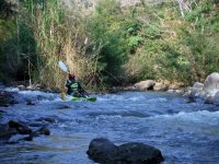 Navigating a rapid on Kayak E (Mae Wang River)